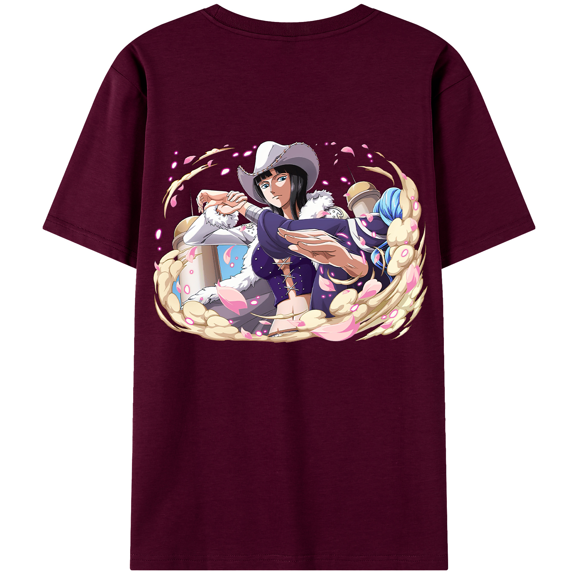 ワンピース ニコ・ロビン ONE PIECE Nico Robin レディース半袖Tシャツ(バックプリント)